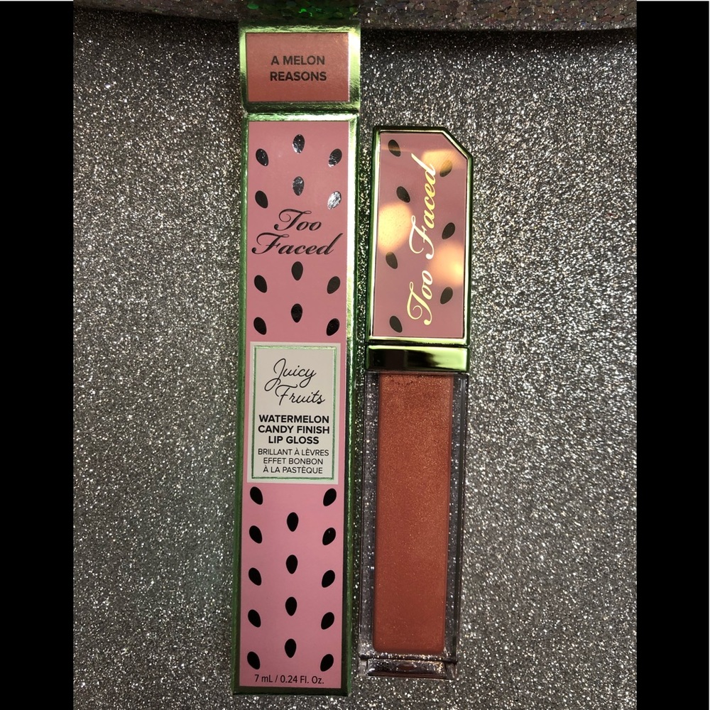 BNIB! Too Faced 🍉 Candy Gloss in A Melon Reasons